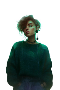 Gothic Urban Portrait V2 Vinyl Car Decal Sticker – Waterproof & UV-Resistant 