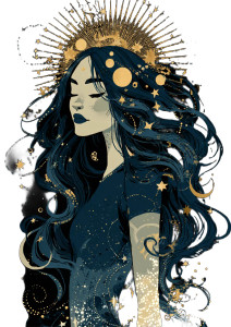Celestial Goddess V19 Vinyl Car Decal Sticker – Waterproof & UV-Resistant Celestial Goddess V19 Vinyl Car Decal Sticker – Waterproof & UV-Resistant
