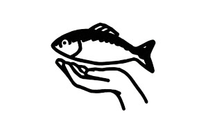 Arm Holding Fish Vinyl Car Decal Sticker – Waterproof & UV-Resistant 