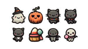 Halloween Vector Collection Vinyl Car Decal Sticker – Waterproof & UV-Resistant Halloween Vector Collection Vinyl Car Decal Sticker – Waterproof & UV-Resistant