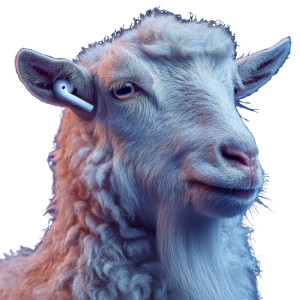 Vibing Goat Vinyl Car Decal Sticker – Waterproof & UV-Resistant 