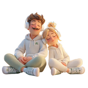 Couple On Rooftop Vinyl Car Decal Sticker – Waterproof & UV-Resistant 