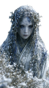 Yuki-Onna Portrait Vinyl Car Decal Sticker – Waterproof & UV-Resistant 