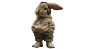 Stylish Rabbit V4 Vinyl Car Decal Sticker – Waterproof & UV-Resistant 