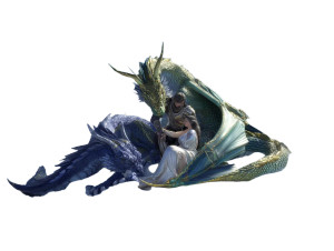 Mythical Dragon Pair Vinyl Car Decal Sticker – Waterproof & UV-Resistant 