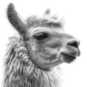 Monochromatic Llama Vinyl Car Decal Sticker – Waterproof & UV-Resistant Monochromatic Llama Vinyl Car Decal Sticker – Waterproof & UV-Resistant