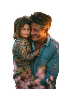 Joyful Father-Son Bonding Vinyl Car Decal Sticker – Waterproof & UV-Resistant 