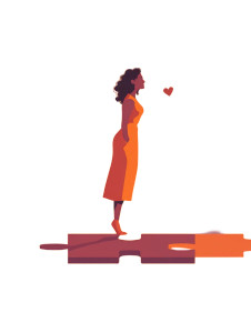 Radiant Woman Puzzle Vinyl Car Decal Sticker – Waterproof & UV-Resistant 