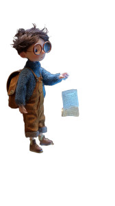 Magical Book Boy Vinyl Car Decal Sticker – Waterproof & UV-Resistant 