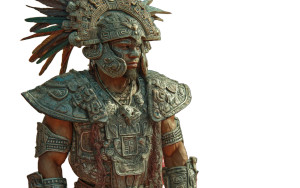 Olmec Warrior Dancer Vinyl Car Decal Sticker – Waterproof & UV-Resistant 