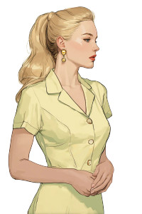 Vintage Blonde Woman V15 Vinyl Car Decal Sticker – Waterproof & UV-Resistant Vintage Blonde Woman V15 Vinyl Car Decal Sticker – Waterproof & UV-Resistant