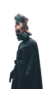 Flaming Darth Vader Vinyl Car Decal Sticker – Waterproof & UV-Resistant 
