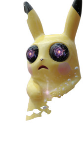 Abstract Pikachu Creature Vinyl Car Decal Sticker – Waterproof & UV-Resistant 