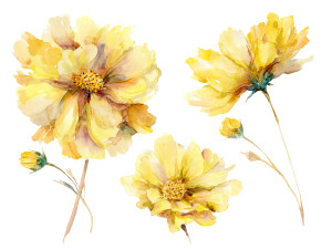 Yellow Wildflowers Clipart Vinyl Car Decal Sticker – Waterproof & UV-Resistant Yellow Wildflowers Clipart Vinyl Car Decal Sticker – Waterproof & UV-Resistant