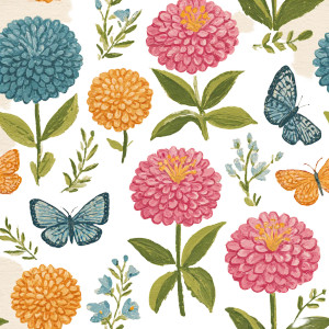 Whimsical Butterflies & Flowers Vinyl Car Decal Sticker – Waterproof & UV-Resistant Whimsical Butterflies & Flowers Vinyl Car Decal Sticker – Waterproof & UV-Resistant