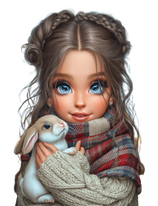Cozy Winter Hug Vinyl Car Decal Sticker – Waterproof & UV-Resistant 