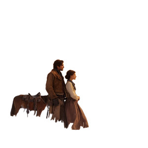 Frontier Romance Scene Vinyl Car Decal Sticker – Waterproof & UV-Resistant 