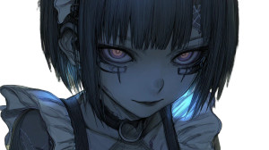 Cute Maid Girl V3 Vinyl Car Decal Sticker – Waterproof & UV-Resistant 