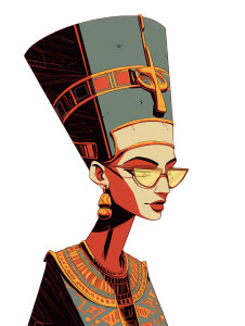 Nefertiti Art Style Vinyl Car Decal Sticker – Waterproof & UV-Resistant Nefertiti Art Style Vinyl Car Decal Sticker – Waterproof & UV-Resistant