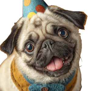Happy Birthday Pug Vinyl Car Decal Sticker – Waterproof & UV-Resistant 