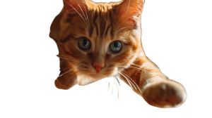 Playful Tabby Cat V2 Vinyl Car Decal Sticker – Waterproof & UV-Resistant 