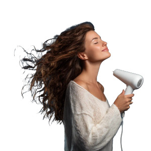 Woman With Hair Dryer Vinyl Car Decal Sticker – Waterproof & UV-Resistant Woman With Hair Dryer Vinyl Car Decal Sticker – Waterproof & UV-Resistant