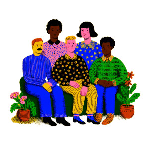 Diverse Friends Community Vinyl Car Decal Sticker – Waterproof & UV-Resistant 