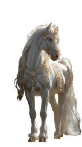 Majestic Fantasy Horse Vinyl Car Decal Sticker – Waterproof & UV-Resistant 