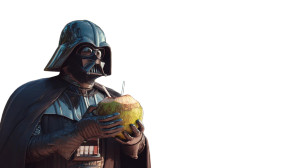 Darth Vader Beach Vinyl Car Decal Sticker – Waterproof & UV-Resistant 