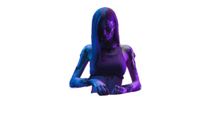 Cybernetic Dj Woman Vinyl Car Decal Sticker – Waterproof & UV-Resistant Cybernetic Dj Woman Vinyl Car Decal Sticker – Waterproof & UV-Resistant
