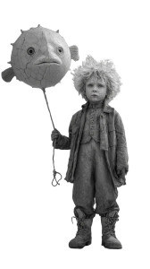 Boy With Puffer Fish Vinyl Car Decal Sticker – Waterproof & UV-Resistant 