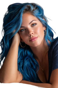 Blue-Haired Portrait V3 Vinyl Car Decal Sticker – Waterproof & UV-Resistant Blue-Haired Portrait V3 Vinyl Car Decal Sticker – Waterproof & UV-Resistant