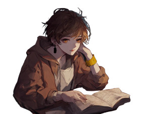 Thoughtful Young Reader Vinyl Car Decal Sticker – Waterproof & UV-Resistant  Thoughtful Young Reader Vinyl Car Decal Sticker – Waterproof & UV-Resistant