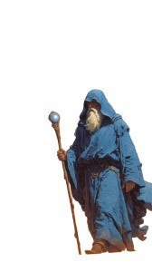 Wandering Blue Wizard Vinyl Car Decal Sticker – Waterproof & UV-Resistant 