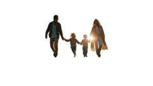 Happy Family Walk V12 Vinyl Car Decal Sticker – Waterproof & UV-Resistant 