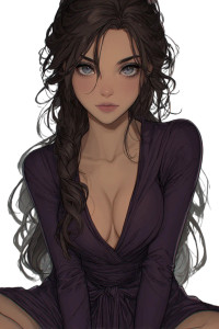 Beautiful Woman Avatar Vinyl Car Decal Sticker – Waterproof & UV-Resistant 