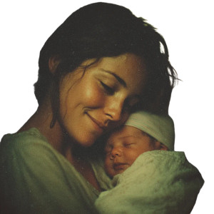 Mother And Newborn V23 Vinyl Car Decal Sticker – Waterproof & UV-Resistant 