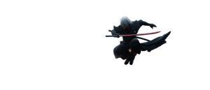 White-Haired Samurai Vinyl Car Decal Sticker – Waterproof & UV-Resistant 