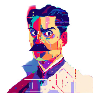 Glitch Art Doctor Vinyl Car Decal Sticker – Waterproof & UV-Resistant 