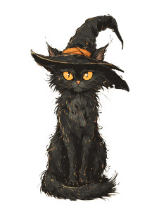 Witchy Black Cat V3 Vinyl Car Decal Sticker – Waterproof & UV-Resistant Witchy Black Cat V3 Vinyl Car Decal Sticker – Waterproof & UV-Resistant