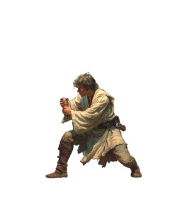 Jedi Illustration Vinyl Car Decal Sticker – Waterproof & UV-Resistant 
