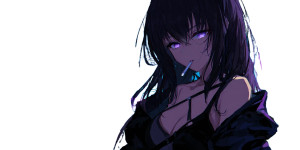 Cyberpunk Waifu Rooftop Vinyl Car Decal Sticker – Waterproof & UV-Resistant 