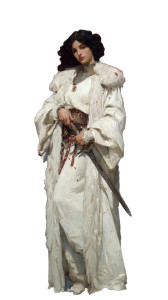 Warrior Woman V16 Vinyl Car Decal Sticker – Waterproof & UV-Resistant 