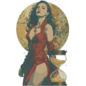 Hourglass Woman Vinyl Car Decal Sticker – Waterproof & UV-Resistant 