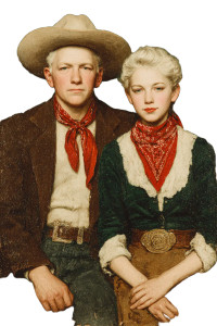 Wild West Couple Vinyl Car Decal Sticker – Waterproof & UV-Resistant 