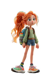 Red-Haired Cartoon Girl V2 Vinyl Car Decal Sticker – Waterproof & UV-Resistant Red-Haired Cartoon Girl V2 Vinyl Car Decal Sticker – Waterproof & UV-Resistant