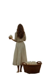 Cloud Hanging Woman Vinyl Car Decal Sticker – Waterproof & UV-Resistant 