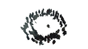 Ancient Ceremonial Gathering Vinyl Car Decal Sticker – Waterproof & UV-Resistant 