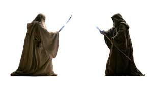 Epic Wizard Duel Vinyl Car Decal Sticker – Waterproof & UV-Resistant 