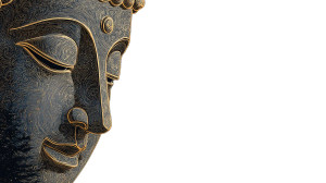 Serene Buddha Portrait V2 Vinyl Car Decal Sticker – Waterproof & UV-Resistant 